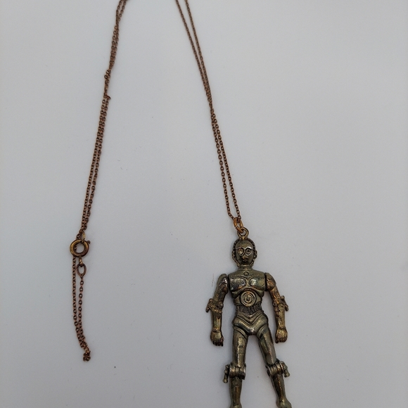 Star Wars Vintage C3PO Pendant w/ chain 1977. A Nostalgic Piece to Collect! - Picture 10 of 14